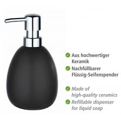 WENKO Set salle de bain Polaris II (3 élém.) - Noir -Accessoires de salle de bain Soldes 1000257861 210422 074146001721 ICON DETAILS P000000001000257861 icon seal