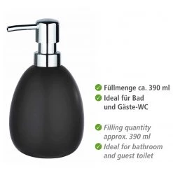 WENKO Set salle de bain Polaris II (3 élém.) - Noir -Accessoires de salle de bain Soldes 1000257861 210422 074146001722 ICON DETAILS P000000001000257861 icon seal