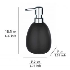 WENKO Set salle de bain Polaris II (3 élém.) - Noir -Accessoires de salle de bain Soldes 1000257861 210422 074147001723 ICON DETAILS P000000001000257861 icon seal