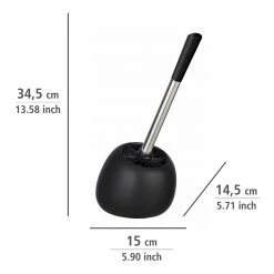 WENKO Set salle de bain Polaris II (3 élém.) - Noir -Accessoires de salle de bain Soldes 1000257861 210422 074148001729 ICON DETAILS P000000001000257861 icon seal