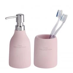WENKO Set salle de bain Rosa (2 éléments) - Rose
