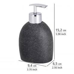 WENKO Distributeur de savon Puro - Anthracite -Accessoires de salle de bain Soldes 1000257885 210422 074204001794 ICON DETAILS P000000001000257885 icon seal