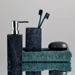 WENKO Distributeur de savon Slate Rock - Anthracite -Accessoires de salle de bain Soldes 1000257901 210422 074215001841 ICON DETAILS P000000001000257901 icon seal