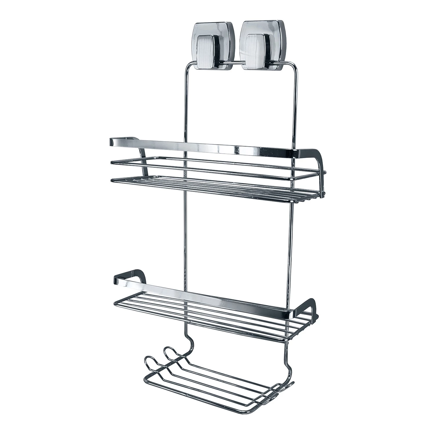 Kleine Wolke Étagère de douche Levana II - Fer - Argenté 1 Kleine Wolke Étagère de douche Levana II - Fer - Argenté