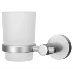 Kleine Wolke Verre à dents Apollo - Aluminium / Verre - Verre dépoli