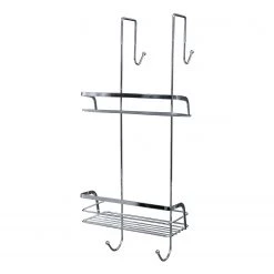 Kleine Wolke Étagère de douche Leona - Fer - Argenté
