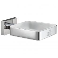 Kleine Wolke Distributeur de savon Meo - Laiton / Acier inoxydable - Verre dépoli