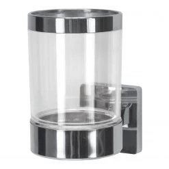 Kleine Wolke Verre à dents Luno - Verre / Acier inoxydable - Transparent