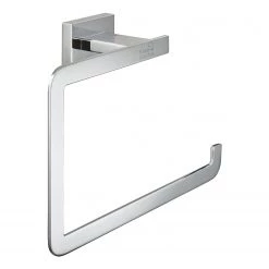 Kleine Wolke Anneau porte-serviette Meo - Laiton / Acier inoxydable - Argenté