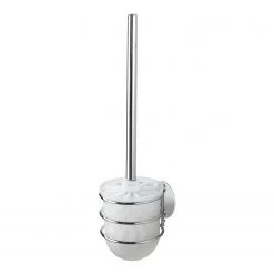 WENKO Ensemble de WC Turbo-Loc Aingeni - Acier inoxydable / Polypropylène - Blanc