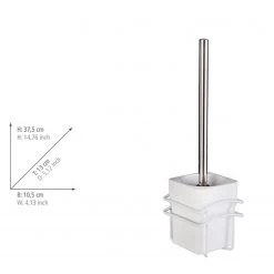 WENKO Ensemble WC Classic Plus II - Acier inoxydable / Polypropylène - Blanc -Accessoires de salle de bain Soldes 1000271097 210608 11180800349 SKETCH DETAILS P000000001000271097 sketch