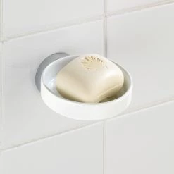 WENKO Porte-savon Capri - Zinc moulé sous pression / Céramique - Blanc -Accessoires de salle de bain Soldes 1000271100 210608 11164800256 MOOD DETAILS P000000001000271100 mood