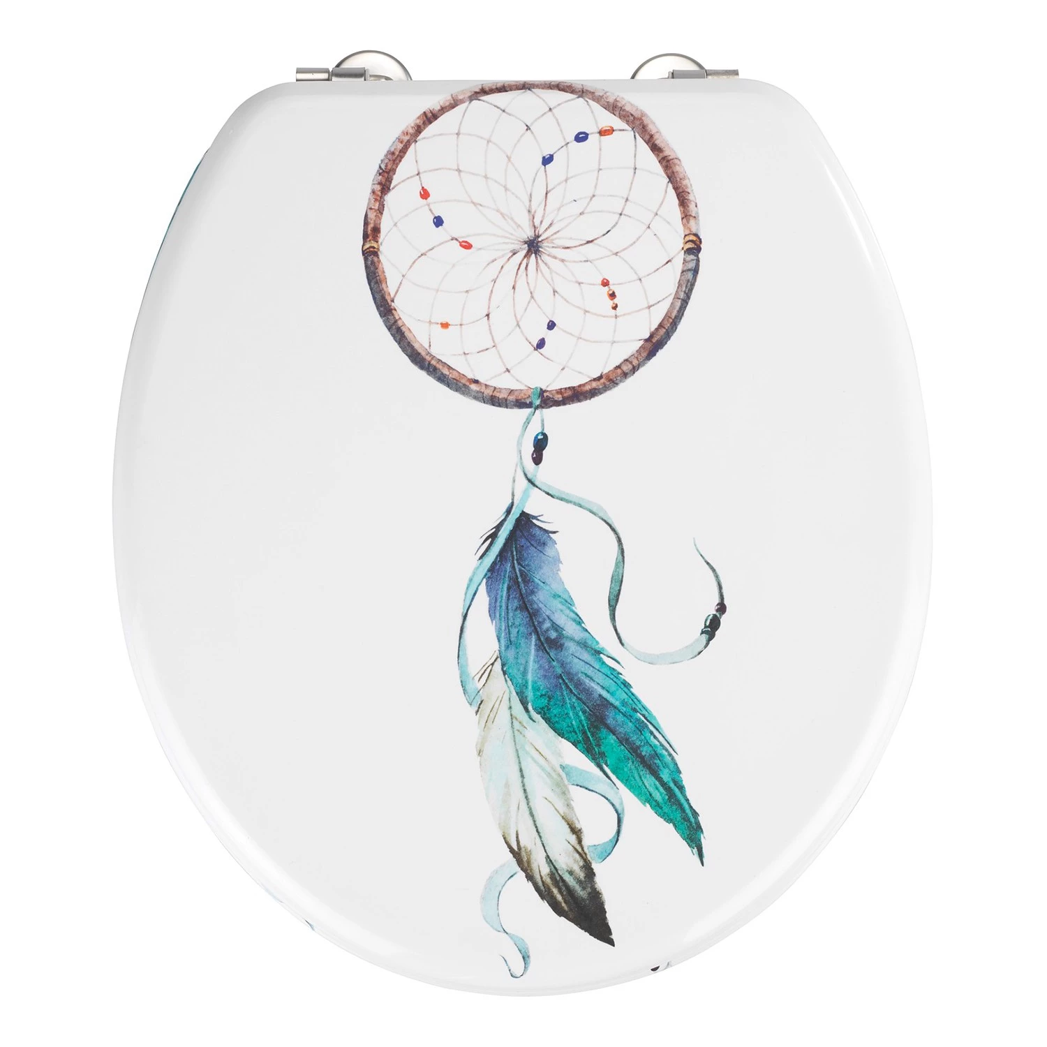 WENKO Siège WC Attrape-rêve - MDF (panneau de fibres à densité moyenne) - Multicolore 1 WENKO Siège WC Attrape-rêve - MDF (panneau de fibres à densité moyenne) - Multicolore