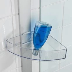 WENKO Étagère d’angle Premium - Acier inoxydable - Argenté -Accessoires de salle de bain Soldes 1000271107 210608 11130600014 MOOD DETAILS P000000001000271107 mood