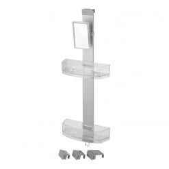 WENKO Serviteur de douche Premium - Acier inoxydable - Argenté