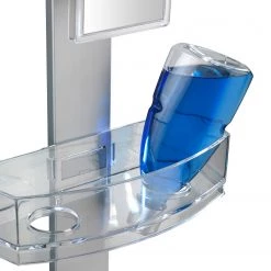 WENKO Serviteur de douche Premium - Acier inoxydable - Argenté -Accessoires de salle de bain Soldes 1000271112 210608 11153500177 DETAILS P000000001000271112