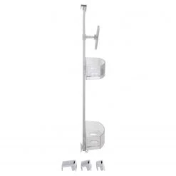 WENKO Serviteur de douche Premium - Acier inoxydable - Argenté -Accessoires de salle de bain Soldes 1000271112 210608 11155700200 DETAILS P000000001000271112