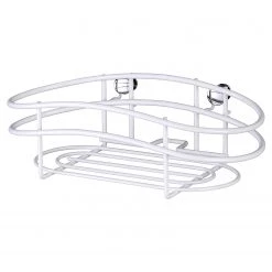 WENKO Étagère murale Classic Plus III - Acier inoxydable - Blanc