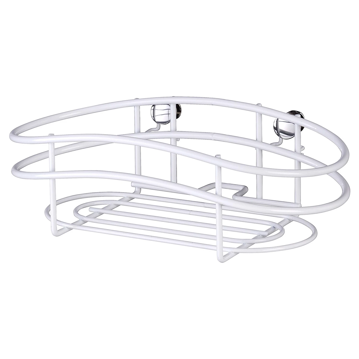 WENKO Étagère murale Classic Plus III - Acier inoxydable - Blanc 1 WENKO Étagère murale Classic Plus III - Acier inoxydable - Blanc