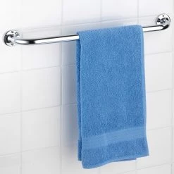 WENKO Porte-serviettes Basic - Acier inoxydable - Argenté - Largeur : 66 cm -Accessoires de salle de bain Soldes 1000271117 210608 11125500002 MOOD DETAILS P000000001000271117 mood
