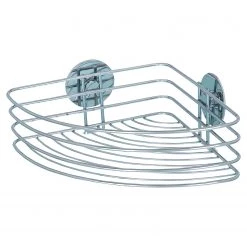WENKO Étagère d’angle Turbo-Loc Butono - Acier inoxydable - Chrome