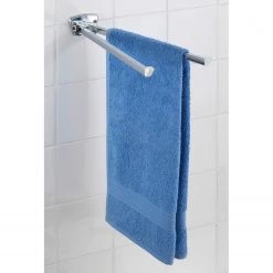 WENKO Porte-serviettes Basic I - Acier inoxydable - Argenté -Accessoires de salle de bain Soldes 1000271131 210608 11184800396 MOOD DETAILS P000000001000271131 mood