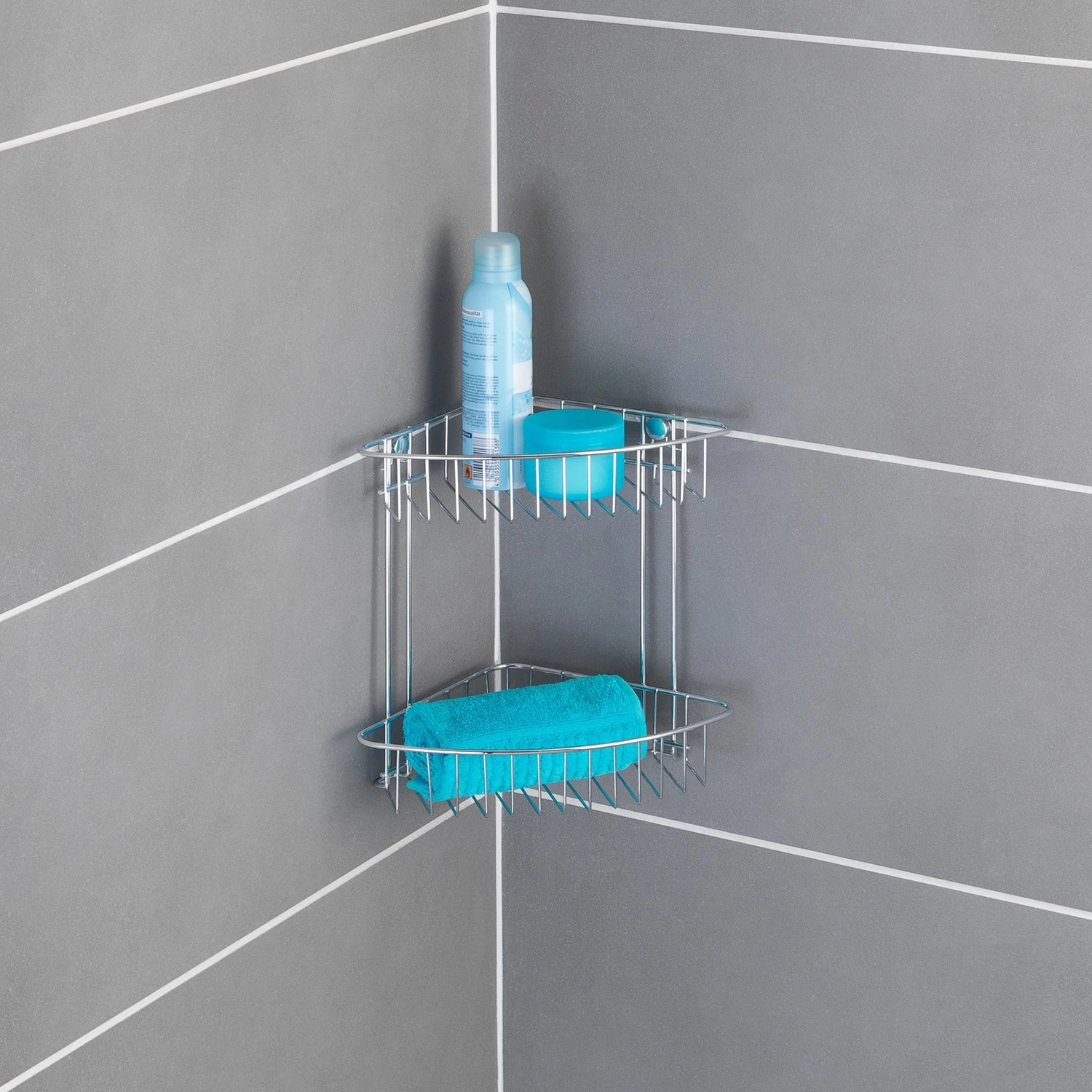 WENKO Étagère murale Classic Acier - Acier inoxydable - Chrome 2 WENKO Étagère murale Classic Acier - Acier inoxydable - Chrome – Image 2