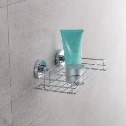 WENKO Étagère murale Vacuum-Loc - Acier inoxydable - Chrome 10 WENKO Étagère murale Vacuum-Loc - Acier inoxydable - Chrome -Accessoires de salle de bain Soldes 1000271146 210608 11152100162 MOOD DETAILS P000000001000271146 mood