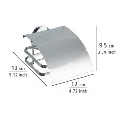 WENKO Porte papier toilette Turbo-Loc Cover - Acier inoxydable - Argenté -Accessoires de salle de bain Soldes 1000271151 210608 11165800268 SKETCH DETAILS P000000001000271151 sketch
