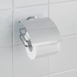WENKO Porte papier toilette Turbo-Loc Cover - Acier inoxydable - Argenté -Accessoires de salle de bain Soldes 1000271151 210608 11170900281 MOOD DETAILS P000000001000271151 mood