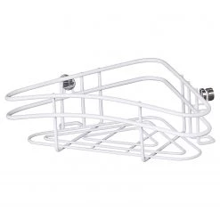 WENKO Étagère d’angle Classic Plus II - Acier inoxydable - Blanc