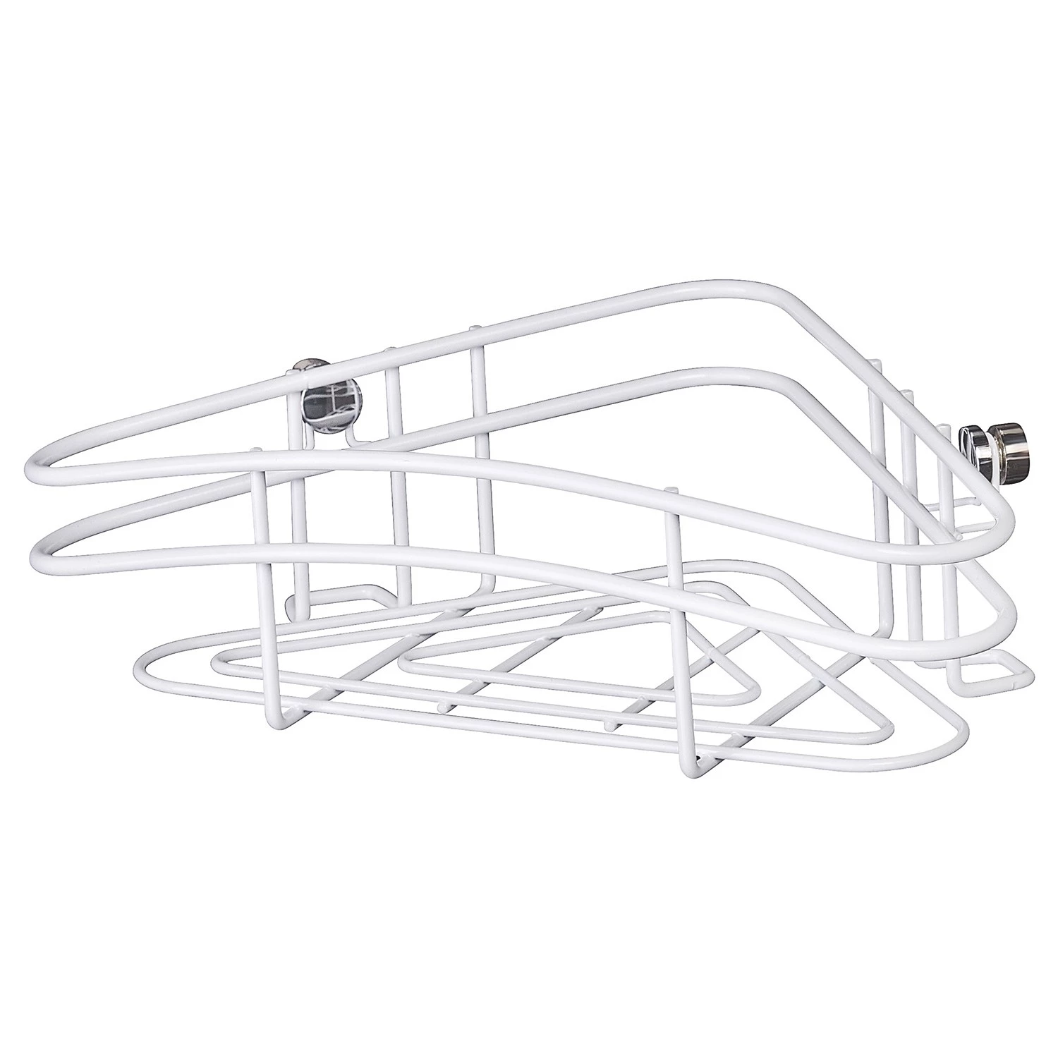 WENKO Étagère d’angle Classic Plus II - Acier inoxydable - Blanc 1 WENKO Étagère d’angle Classic Plus II - Acier inoxydable - Blanc