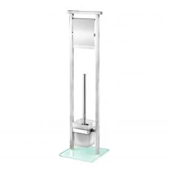 WENKO Ensemble de WC Debar - Acier inoxydable - Argenté