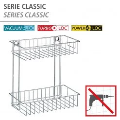 WENKO Étagère murale Classic Acier - Acier inoxydable - Chromé 11 WENKO Étagère murale Classic Acier - Acier inoxydable - Chromé -Accessoires de salle de bain Soldes 1000271165 210608 11180300343 DETAILS P000000001000271165