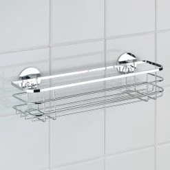 WENKO Maxi étagère d’angle Turbo-Loc Aingeni - Acier inoxydable - Argenté -Accessoires de salle de bain Soldes 1000271167 210608 11180700347 MOOD DETAILS P000000001000271167 mood