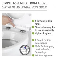 WENKO Siège WC Polar - Acier inoxydable - Multicolore -Accessoires de salle de bain Soldes 1000271170 210608 11192700441 DETAILS P000000001000271170