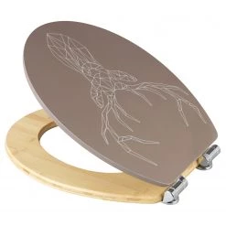 WENKO Siège WC premium Stag - MDF (panneau de fibres à densité moyenne) - Marron 9 WENKO Siège WC premium Stag - MDF (panneau de fibres à densité moyenne) - Marron -Accessoires de salle de bain Soldes 1000271174 210608 11211300561 DETAILS P000000001000271174