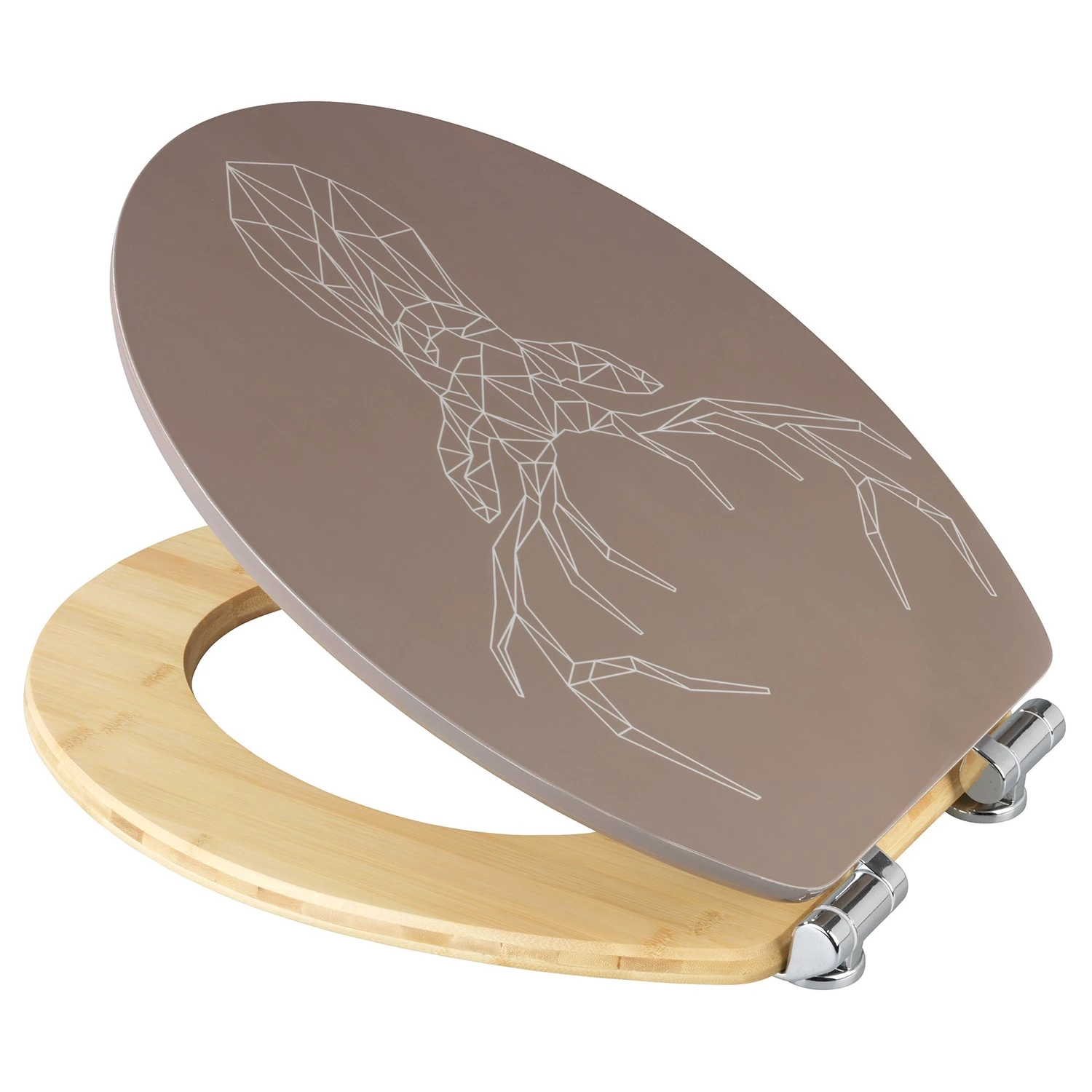 WENKO Siège WC premium Stag - MDF (panneau de fibres à densité moyenne) - Marron 5 WENKO Siège WC premium Stag - MDF (panneau de fibres à densité moyenne) - Marron – Image 5