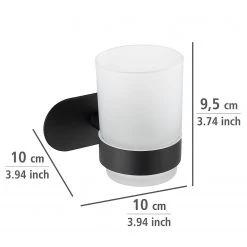 WENKO Portes brosses à dents Uno Orea - acier inoxydable - Noir 12 WENKO Portes brosses à dents Uno Orea - acier inoxydable - Noir -Accessoires de salle de bain Soldes 1000271181 210608 11205100535 SKETCH DETAILS P000000001000271181 sketch