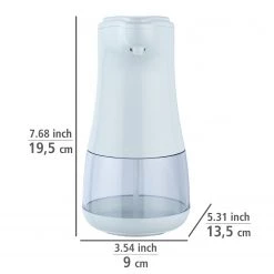 WENKO Distributeur de désinfectant Diala - Matière plastique - Blanc -Accessoires de salle de bain Soldes 1000271195 210608 11222900646 SKETCH DETAILS P000000001000271195 sketch