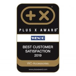 WENKO Siège de WC Exclusive Nr. 10 - Acier inoxydable / Duroplast - Blanc -Accessoires de salle de bain Soldes 1000271207 210608 112145001944 ICON DETAILS P000000001000271207 icon seal