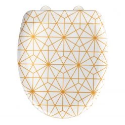 WENKO Siège WC Chara - Acier inoxydable / Duroplast - Multicolore