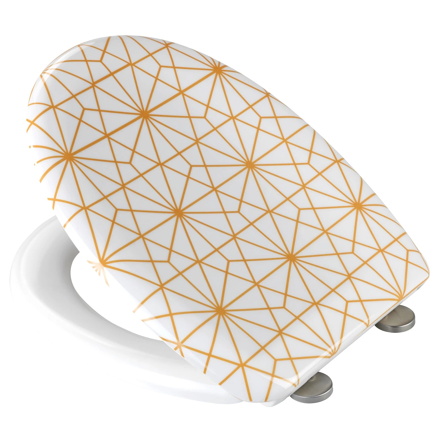 WENKO Siège WC Chara - Acier inoxydable / Duroplast - Multicolore 6 WENKO Siège WC Chara - Acier inoxydable / Duroplast - Multicolore – Image 6