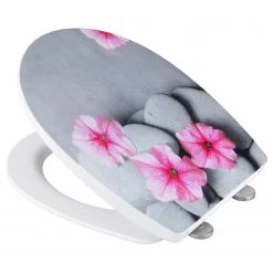 WENKO Siège WC Pretty - Acier inoxydable / Thermoplastique - Multicolore -Accessoires de salle de bain Soldes 1000271217 210608 11232400706 DETAILS P000000001000271217