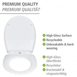 WENKO Siège WC Pretty - Acier inoxydable / Thermoplastique - Multicolore -Accessoires de salle de bain Soldes 1000271217 210608 11234600732 DETAILS P000000001000271217