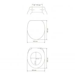 WENKO Siège WC Pretty - Acier inoxydable / Thermoplastique - Multicolore -Accessoires de salle de bain Soldes 1000271217 210608 11241200758 SKETCH DETAILS P000000001000271217 sketch