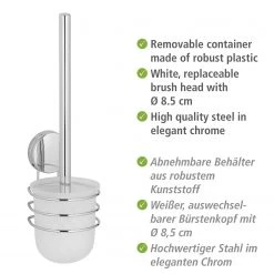 WENKO Ensemble WC Osimo Plus - Acier inoxydable / Polyéthylène - Chrome 9 WENKO Ensemble WC Osimo Plus - Acier inoxydable / Polyéthylène - Chrome -Accessoires de salle de bain Soldes 1000271222 210608 11225100673 DETAILS P000000001000271222
