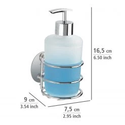 WENKO Distributeur et verre à dents Butono - Acier inoxydable / Polypropylène - Blanc 9 WENKO Distributeur et verre à dents Butono - Acier inoxydable / Polypropylène - Blanc -Accessoires de salle de bain Soldes 1000271233 210608 11243100779 SKETCH DETAILS P000000001000271233 sketch