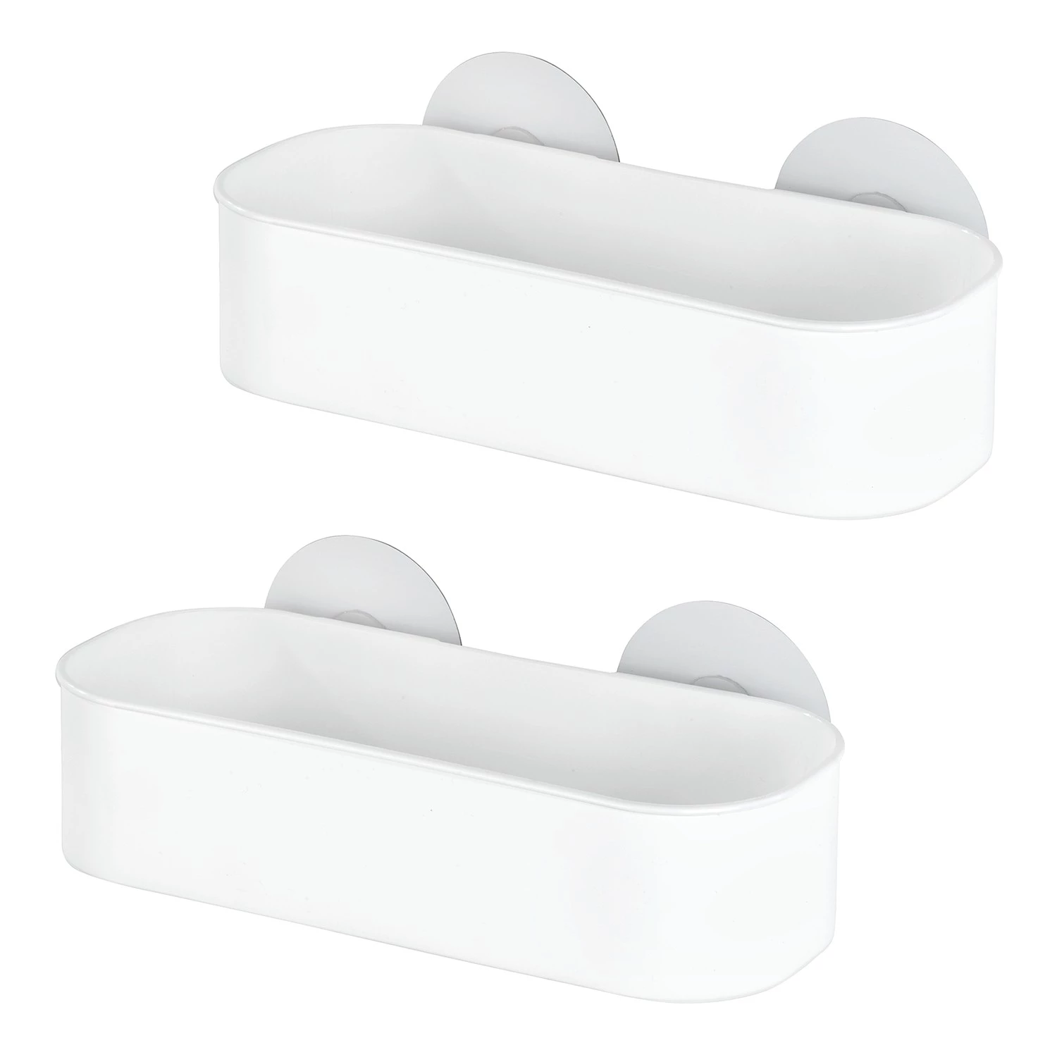 WENKO Étagères murales Osimo (lot de 2) - Plastique (PET) / Polypropylène - Blanc 1 WENKO Étagères murales Osimo (lot de 2) - Plastique (PET) / Polypropylène - Blanc