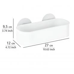 WENKO Étagères murales Osimo (lot de 2) - Plastique (PET) / Polypropylène - Blanc 9 WENKO Étagères murales Osimo (lot de 2) - Plastique (PET) / Polypropylène - Blanc -Accessoires de salle de bain Soldes 1000271241 210608 11245700802 SKETCH DETAILS P000000001000271241 sketch